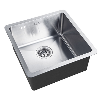 Мойка кухонная квадратная Zorg (Зорг) Inox HD Хром (HD 4444)