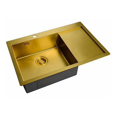 Мойка кухонная прямоугольная Zorg (Зорг) Light Бронза (ZL R 780510-L BRONZE)