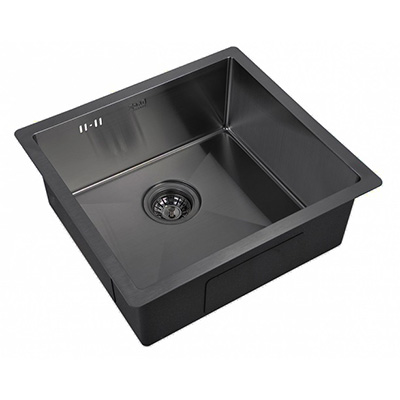 Мойка кухонная прямоугольная Zorg (Зорг) PVD Графит (PVD 4844 GRAFIT)
