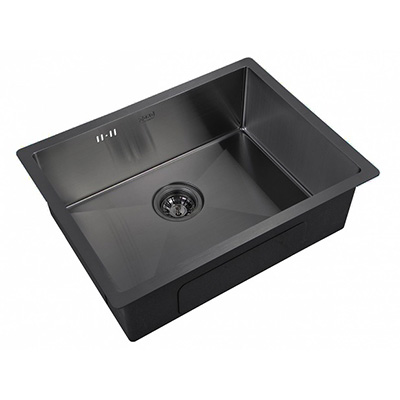 Мойка кухонная прямоугольная Zorg (Зорг) PVD Графит (PVD 5844 GRAFIT)