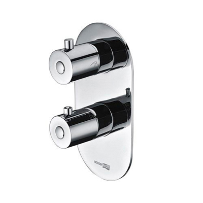 Термостатический смеситель для ванны и душа Wasserkraft (Васеркрафт) Berkel 4833 Thermo хром