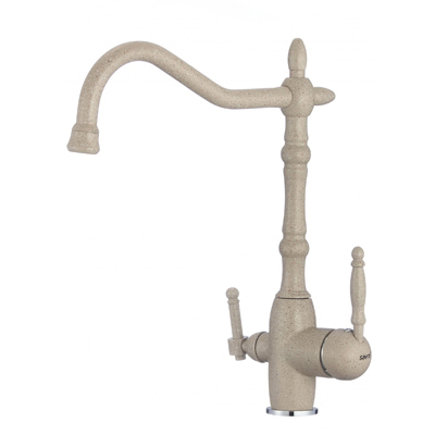 Смеситель для кухонной мойки под фильтр Savol (Савол) песочный S-L1803S