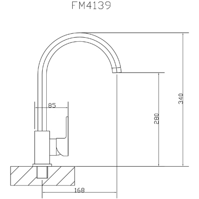 Смеситель для мойки Fmark FM4139
