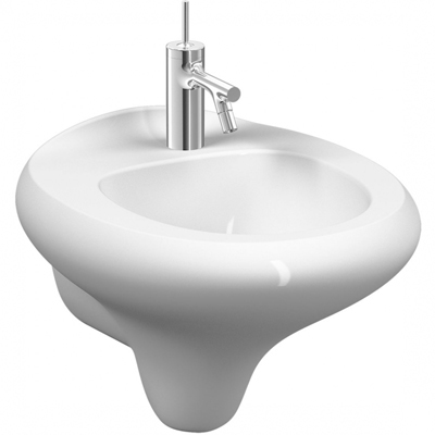 Биде подвесное Vitra (Витра) с одним отверстием под смеситель, без перелив Istanbul Белый (4516B403-1599)