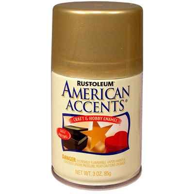 Краска с эффектом металлика на алкидной основе American Accents Золотой Металлик (209674) 0,850 кг