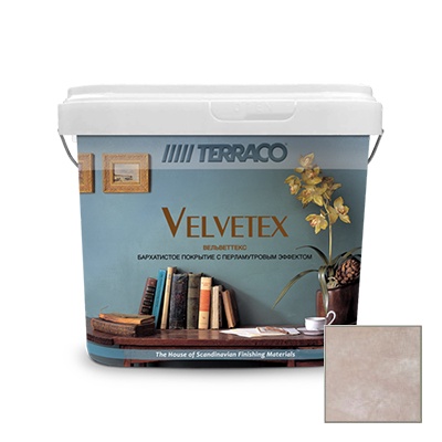 Декоративное покрытие Terraco (Террако) Velvetex Вельветтекс VA-120 1 кг