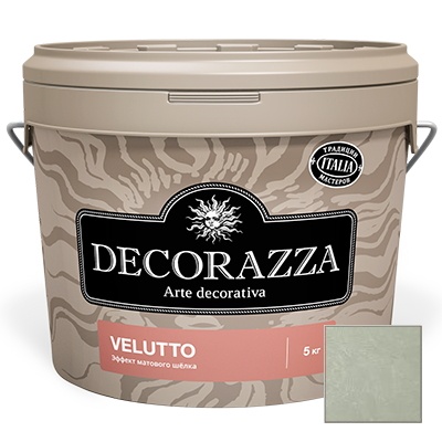 Декоративное покрытие Decorazza Velluto Argento (VT 10-23) 5 кг Декоративное покрытие Decorazza Velluto Argento (VT 10-23) 5 кг