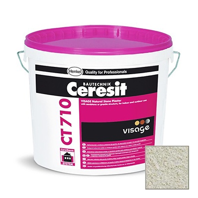 Штукатурка Ceresit CT 710 Visage Гранит Panama Cream 20 кг