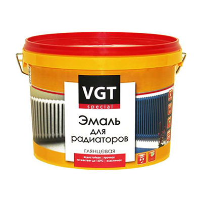 Эмаль VGT Профи для радиаторов супербелая глянцевая 1 кг