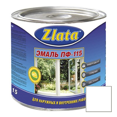 Эмаль Zlata (Злата) ПФ-115 слоновая кость 1,9 кг