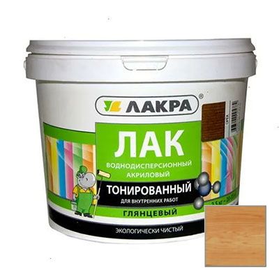 Лак Лакра тонированный акриловый с УФ-фильтром дуб 2,5 кг