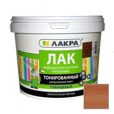 Лак Лакра тонированный акриловый с УФ-фильтром орех 2,5 кг