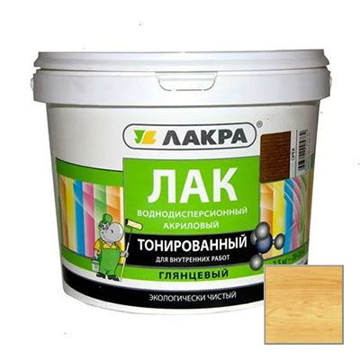 Лак Лакра тонированный акриловый с УФ-фильтром сосна 2,5 кг