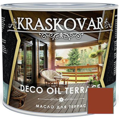Масло для террас Kraskovar Deco Oil Terrace Махагон (1900001138) 2,2 л