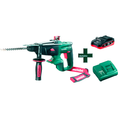 Аккумуляторный перфоратор Metabo KHA 18 LTX, 3,5 Ач LiHD, ЗУ ASC30-36 (T0332) Аккумуляторный перфоратор Metabo KHA 18 LTX, 3,5 Ач LiHD, ЗУ ASC30-36 (T0332)