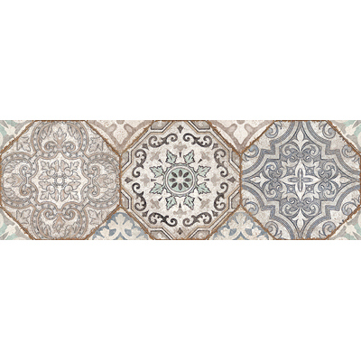 Вставка Cersanit (Церсанит) Majolica 20х60 см Разноцветное MA2S451