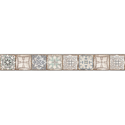 Бордюр Cersanit (Церсанит) Majolica 8х60 см Разноцветный MA1J452