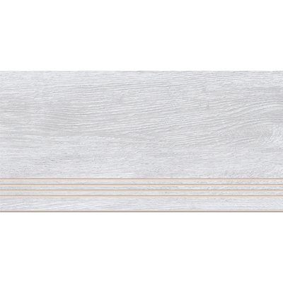 Керамогранит Ступень Cersanit (Церсанит) Woodhouse 29,7х59,8 см Серый WS4O526