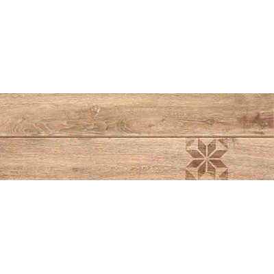 Керамогранит Cersanit (Церсанит) Ornamentwood 18,5х59,8 см декорированный Бежевый OW4M013