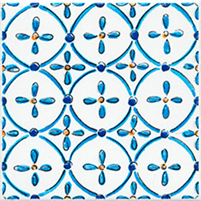 Декор Kerama Marazzi Капри 20х20 см Синий STG/A450/5232