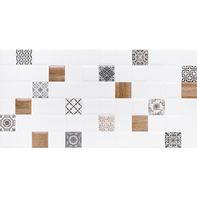 Настенная плитка LB Ceramics (Lasselsberger Ceramics) Астрид Декор1 20х40 см Белый 1041-0238