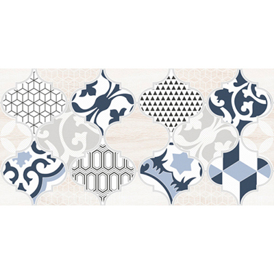 Настенная плитка LB Ceramics (Lasselsberger Ceramics) Декор 1 Мореска 20х40 см Синяя 1641-8629