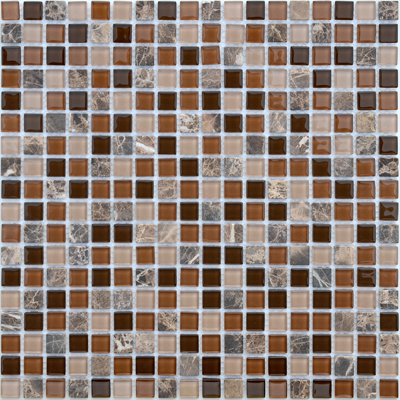 Мозаика LeeDo (Лидо Керамика) Caramelle - Naturelle Andorra 30,5x30,5х0,4 см (чип 1,5x1,5x0,4 см) (Andorra 15x15x4)