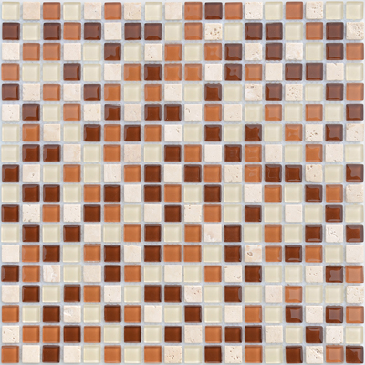 Мозаика LeeDo (Лидо Керамика) Caramelle - Naturelle Baltica 30,5x30,5х0,4 см (чип 1,5x1,5x0,4 см) (Baltica 15x15x4)