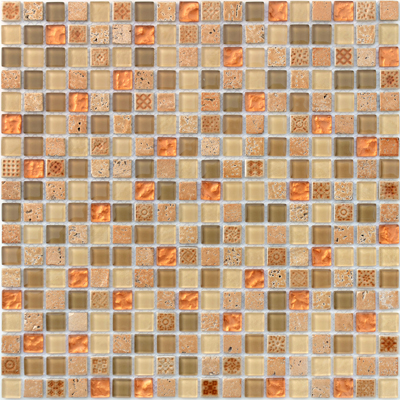 Мозаика LeeDo Caramelle - Naturelle Cozumel 30,5x30,5х0,4 см (чип 15x15x4 мм) (Cozumel 15x15x4)