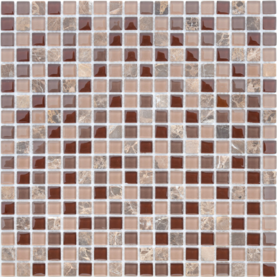 Мозаика LeeDo Caramelle - Naturelle Qaradag 30,5x30,5х0,4 см (чип 15x15x4 мм) (Qaradag 15x15x4)