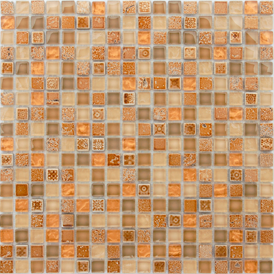 Мозаика LeeDo (Лидо Керамика) Caramelle - Naturelle Cozumel 30,5x30,5х0,8 см (чип 1,5x1,5x0,8 см) (Cozumel 15x15x8)