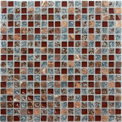 Мозаика LeeDo (Лидо Керамика) Caramelle - Naturelle Fiji 30,5x30,5х0,8 см (чип 1,5x1,5x0,8 см) (Fiji 15x15x8)