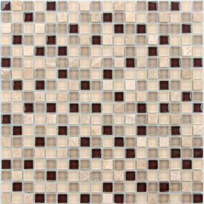 Мозаика LeeDo (Лидо Керамика) Caramelle - Naturelle Island 30,5x30,5х0,8 см (чип 1,5x1,5x0,8 см) (Island 15x15x8)