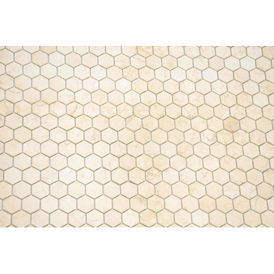 Мозаика LeeDo - Pietrine Hexagonal Botticino матовая 29,5x30,5х0,6 см (чип 18х30х6 мм) (Botticino MAT hex 18x30x6)