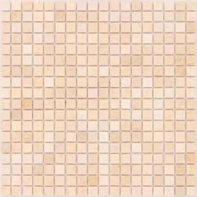 Мозаика LeeDo (Лидо Керамика) Caramelle - Pietrine Botticino полированная 30,5x30,5х0,4 см (чип 1,5x1,5x0,4 см) (Botticino POL 15x15x4)