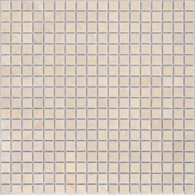 Мозаика LeeDo Caramelle - Pietrine Botticino матовая 30,5x30,5х0,4 см (чип 15x15x4 мм) (Botticino MAT 15x15x4)