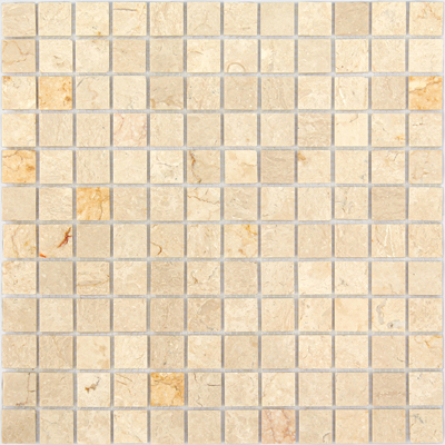 Мозаика LeeDo Caramelle - Pietrine Botticino полированная 29,8x29,8x0,4 см (чип 23x23x4 мм) (Botticino POL 23x23x4)