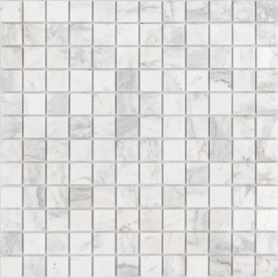 Мозаика LeeDo Caramelle - Pietrine Dolomiti Bianco полированная 29,8x29,8x0,4 см (чип 23x23x4 мм) (Dolomiti bianco POL 23x23x4)