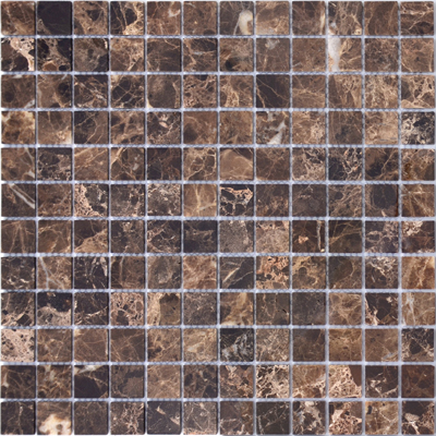 Мозаика LeeDo Caramelle - Pietrine Emperador Dark полированная 29,8x29,8x0,4 см (чип 23x23x4 мм) (Emperador Dark POL 23x23x4)