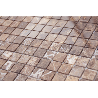 Мозаика LeeDo (Лидо Керамика) - Pietrine Emperador Dark матовая 29,8x29,8x0,4 см (чип 2,3x2,3x0,4 см) (Emperador Dark MAT 23x23x4)