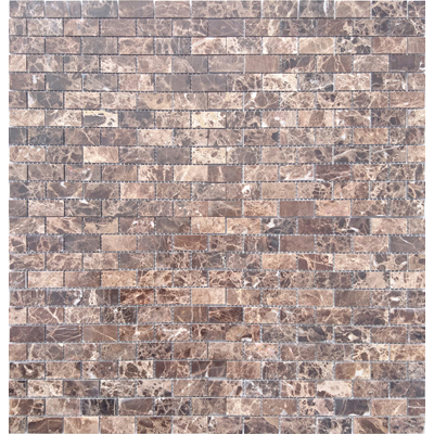 Мозаика LeeDo Caramelle - Pietrine Emperador Dark полированная 29,8x29,8x0,4 см (чип 23x48x4 мм) (Emperador Dark POL 23x48x4)