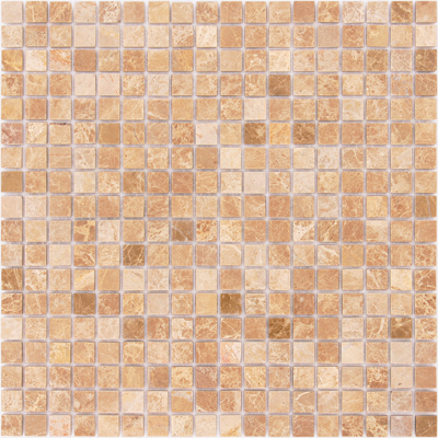 Мозаика LeeDo (Лидо Керамика) Caramelle - Pietrine Emperador Light полированная 30,5x30,5х0,4 см (чип 1,5x1,5x0,4 см) (Emperador Light POL 15x15x4)