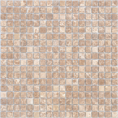 Мозаика LeeDo Caramelle - Pietrine Emperador Light матовая 30,5x30,5х0,4 см (чип 15x15x4 мм) (Emperador Light MAT 15x15x4)
