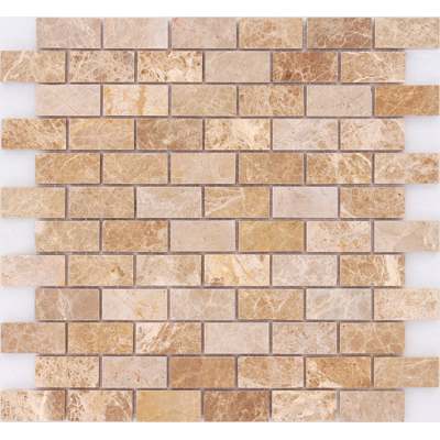 Мозаика LeeDo (Лидо Керамика) Caramelle - Pietrine Emperador Light полированная 29,8x29,8x0,4 см (чип 2,3x4,8x0,4 см) (Emperador Light POL 23x48x4)