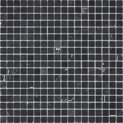 Мозаика LeeDo - Pietrine Nero Oriente полированная 30,5x30,5х0,4 см (чип 15x15x4 мм) (Nero Oriente POL 15x15x4)