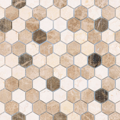 Мозаика LeeDo (Лидо Керамика) - Pietrine Pietra Mix 1 полированная 30,5x30,5х0,4 см (чип 1,5x1,5x0,4 см) (Pietra Mix 1 POL 15x15x4)