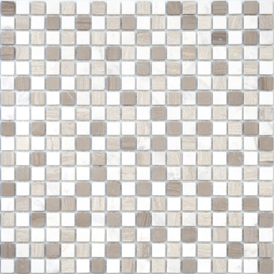 Мозаика LeeDo - Pietrine Pietra Mix 3 матовая 30,5x30,5х0,4 см (чип 15x15x4 мм) (Pietra Mix 3 MAT 15x15x4)