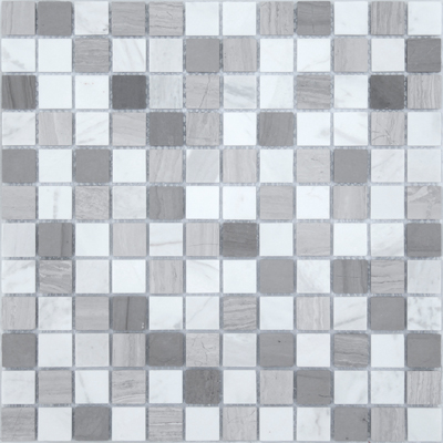 Мозаика LeeDo Caramelle - Pietrine Pietra Mix 3 матовая 29,8x29,8x0,4 см (чип 23x23x4 мм) (Pietra Mix 3 MAT 23x23x4)