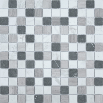 Мозаика LeeDo Caramelle - Pietrine Pietra Mix 4 матовая 29,8x29,8x0,4 см (чип 23x23x4 мм) (Pietra Mix 4 MAT 23x23x4)