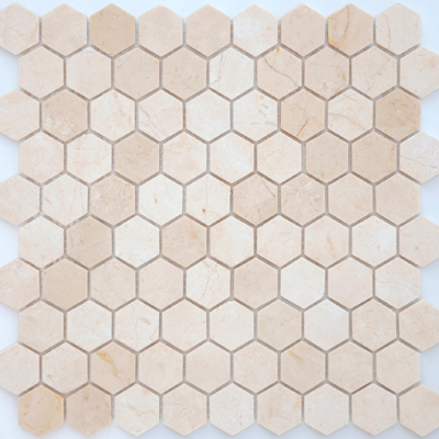 Мозаика LeeDo (Лидо Керамика) - Pietrine Crema Marfil полированная 30,5x30,5x0,7 см (чип 4,8x4,8x0,7 см) (Crema Marfil POL 48x48x7)